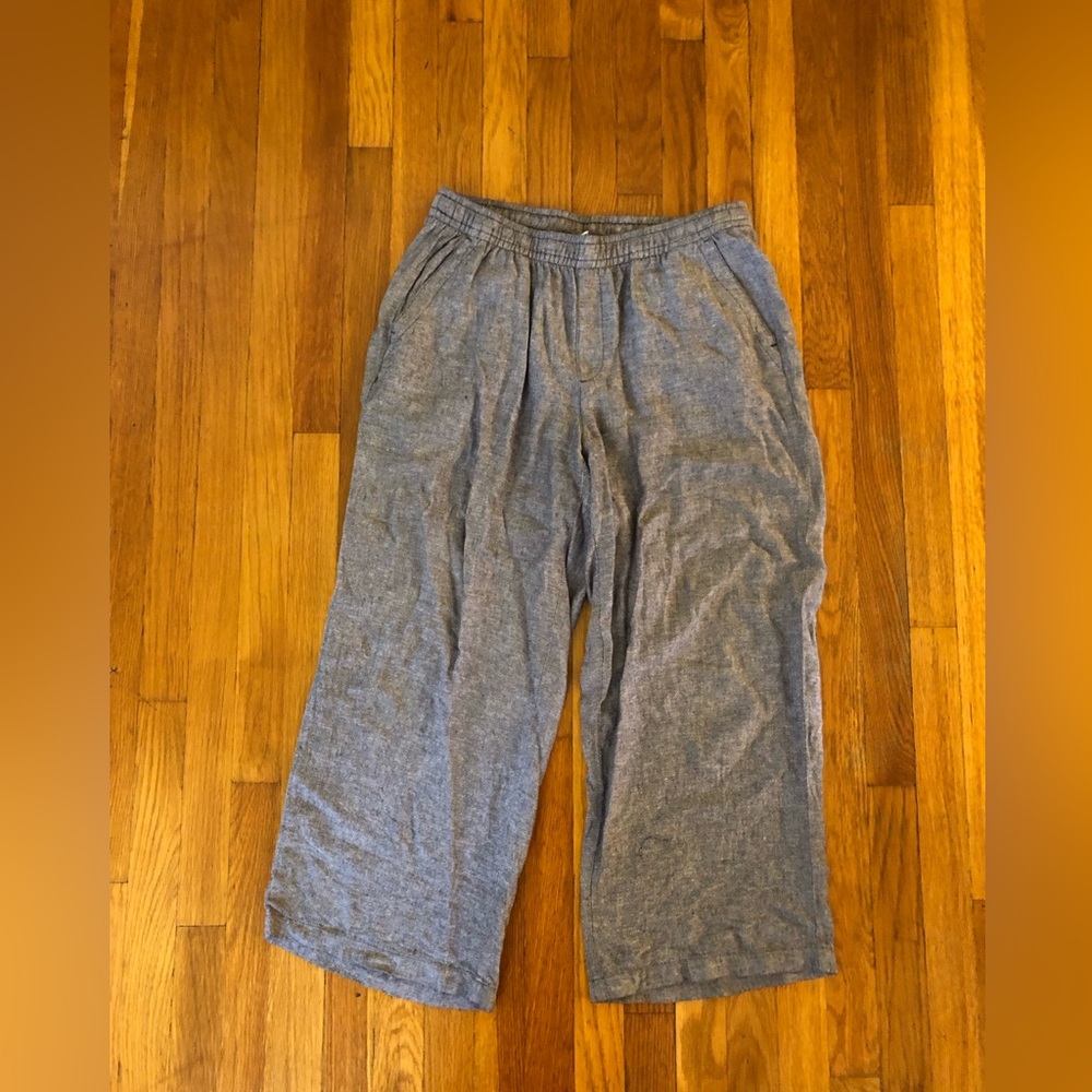 Old Navy Linen Blend Chambray Pants - size M
